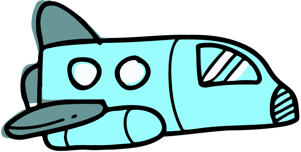 OnlineLabels Clip Art - Space shuttle 2
